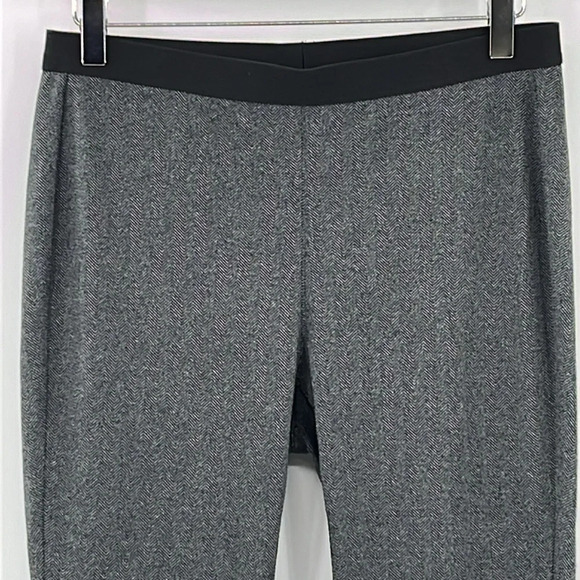 Eileen Fisher Herringbone Recycled Polyester Leggings in Charcoal - Size XS - Picture 4 of 8